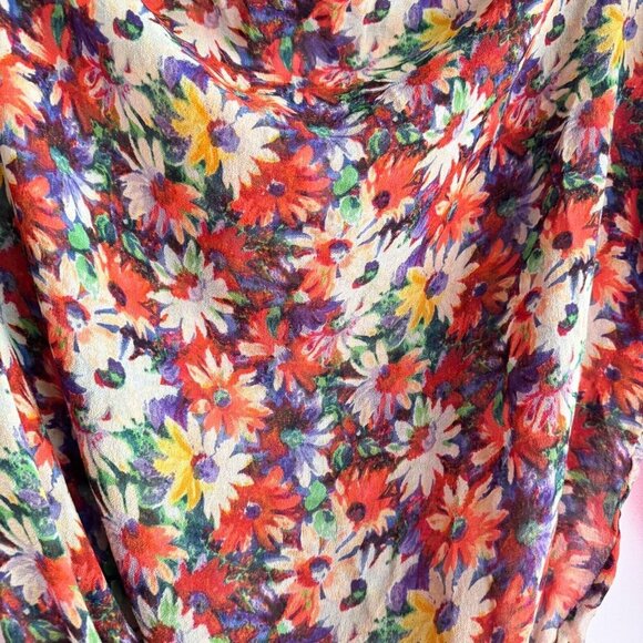 Vintage Jean Paul Gaultier Soleil Sheer Floral Top S - Picture 3 of 8